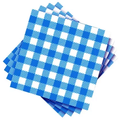 Guardanapo de Papel Xadrez Azul 25 un Kaixote