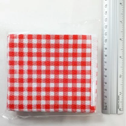 Guardanapo de Papel Xadrez Vermelho 25 un Kaixote