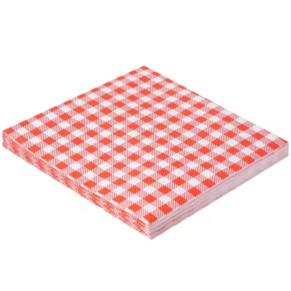 Guardanapo de Papel Xadrez Vermelho 25 un Kaixote
