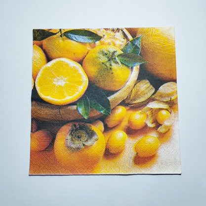 Guardanapo Estampado Orange 33x33 Cm C/ 20 Un Duni