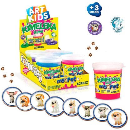 Kimeleka Slime 180g Sortido My Pets Acrilex