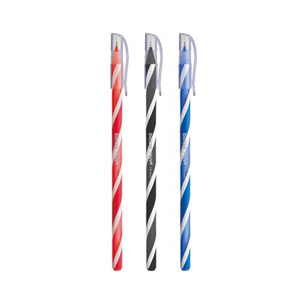 Kit 03 Canetas Esferográficas 1.0mm Wave Bazze