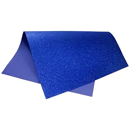 Kit 05 Cartolinas EVA com Glitter Azul Escuro Seller