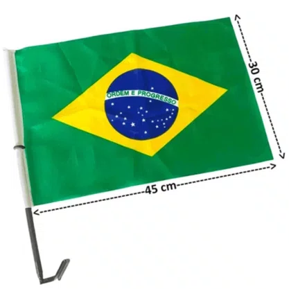 Kit Bandeiras do Brasil – Carro / Moto / Tecido