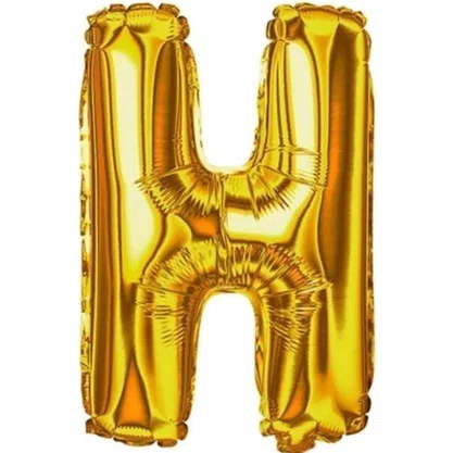 Kit Bexiga Metalizada Ouro Hexa