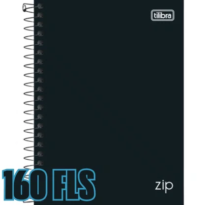 Kit Cadernos Universitário + Caderneta Zip Preto Tilibra
