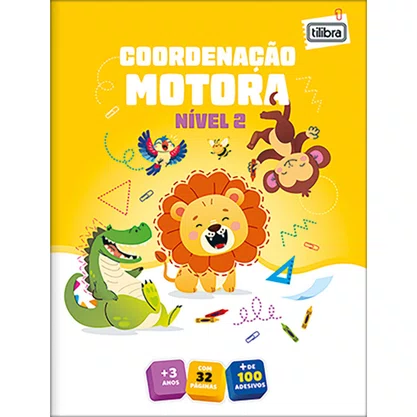 Kit Cartilhas Coordenação Motora Níveis 1, 2 e 3 (+3 Anos) Tilibra