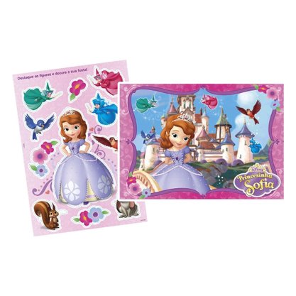 Kit Cartonado Princesinha Sofia Unidade Regina