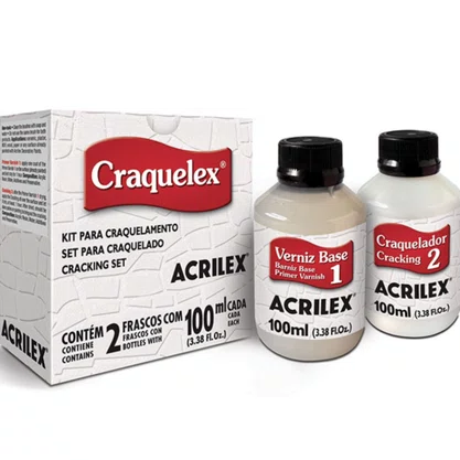 Kit Craquelex Incolor Acrilex