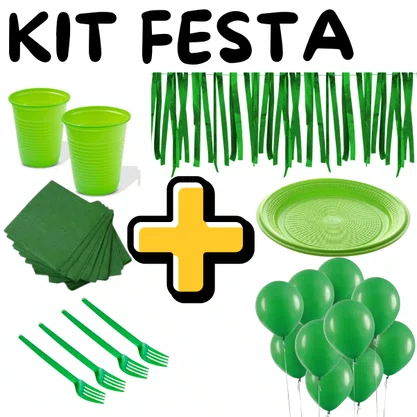 Kit de Festa Embalagens Verde