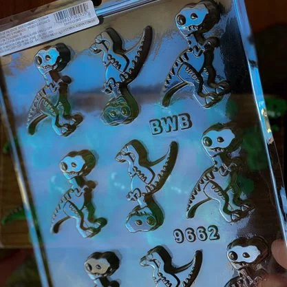 Kit de Formas Acetato Dinossauro Cód.9662 com 05 Unidades BWB