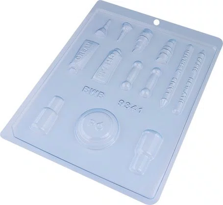 Kit de Formas Acetato Kit Maquiagem Cód.9341 com 05 Unidades BWB