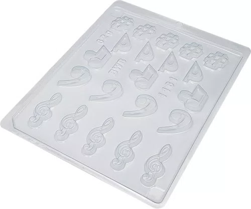 Kit de Formas Acetato Musical Cód.1161 com 05 Unidades BWB