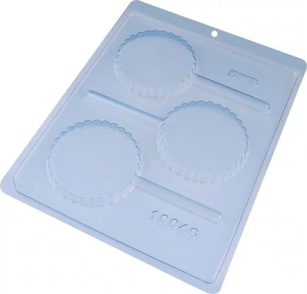 Kit de Formas Acetato Pirulito Borda Detalhada Cód.10046 com 05 Unidades BWB