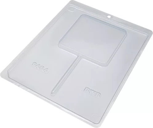 Kit de Formas Acetato Pirulito Quadrado Grande Cód. 9464 com 05 Unidades BWB