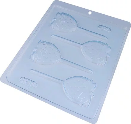 Kit de Formas Acetato Pirulitos Morangos Cód.156 com 05 Unidades BWB
