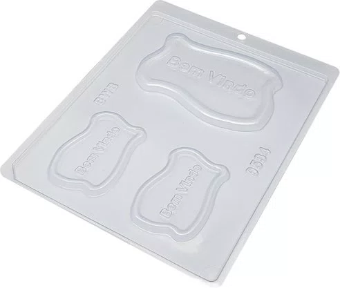 Kit de Formas Acetato Placa Bem Vindo Cód.9534 com 05 Unidades BWB