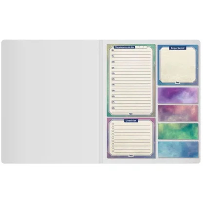 Kit de Notas Autoadesivas com 7 Blocos Holic Cosmos Tris