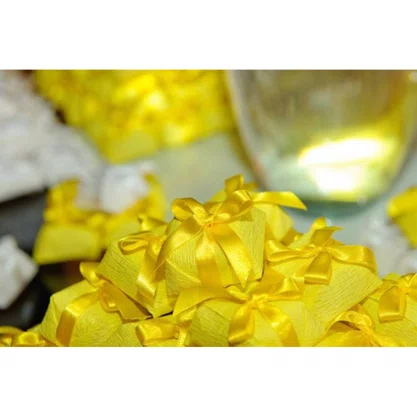 Kit Embalagem Bem Casado Amarelo Ultrafest C/ 40 Unidades