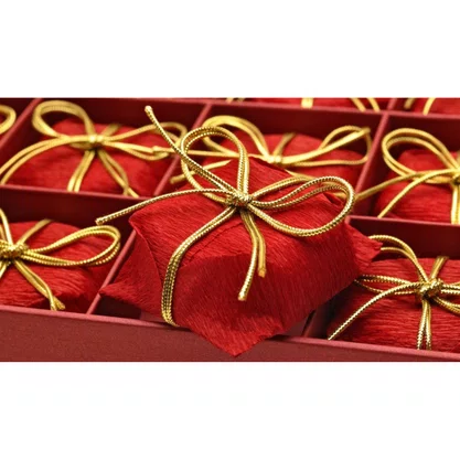 Kit Embalagem Bem Casado Vermelho Cromus C/ 40 Unidades