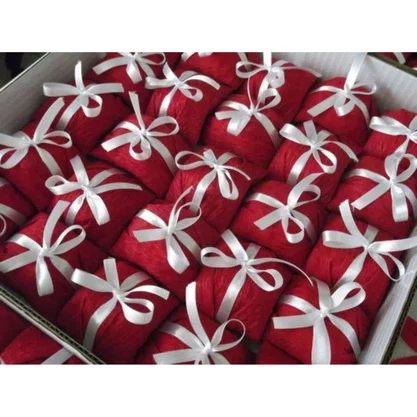 Kit Embalagem Bem Casado Vermelho Cromus C/ 40 Unidades