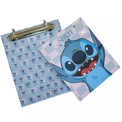 Kit Escolar Stitch Mini Fichário + Refil DAC