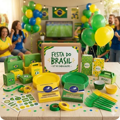Kit Festa Verde e Amarelo Brasil