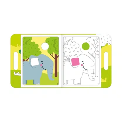 Kit Folhas para Colorir Selva com 16 Páginas + 50 Adesivos Tilibra