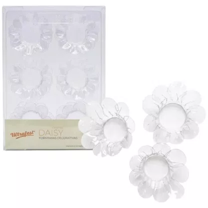 Kit Forminha para Doces Daisy Cristal C/ 100 Unidades Ultrafest