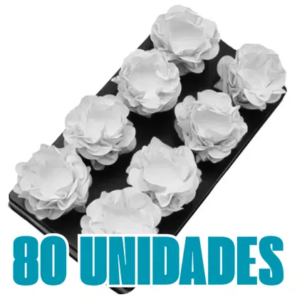 Kit Forminha para Doces Style Branca C/ 80 Unidades Ultrafest