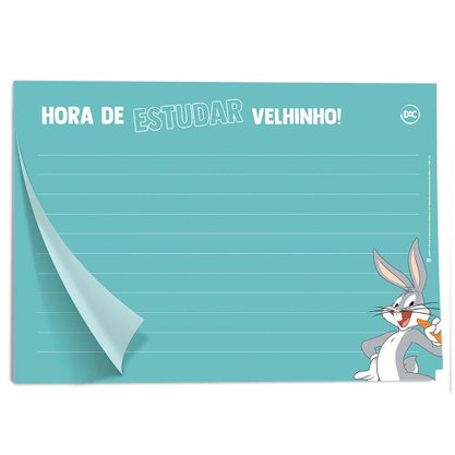 Kit Organizadores de Mesa e Bloco de Anotações Looney Tunes Dac