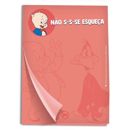 Kit Organizadores de Mesa e Bloco de Anotações Looney Tunes Dac