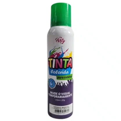 Kit Tinta de Cabelo Spray Verde e Amarelo 150ml Aeroflex