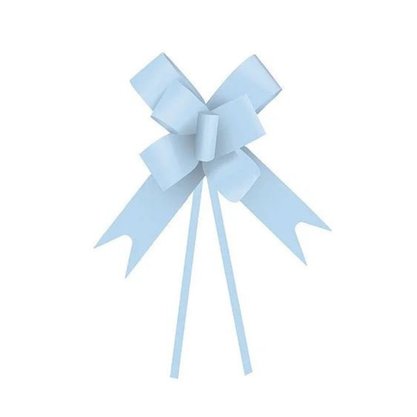 Laço Pronto 18mm Pequeno Azul Claro com 10 Unidades Cromus