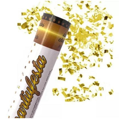 Lança Confete Ouro Partiu 30cm