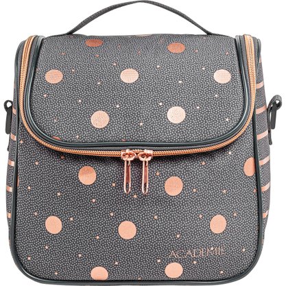 Lancheira Térmica Cinza Poá e Listras Academié Tilibra