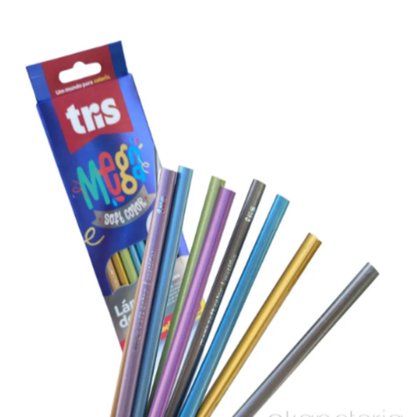 Lápis de Cor 10 Cores Metalizadas Tris
