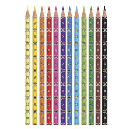 Lápis de Cor 12 Cores One Piece Tris