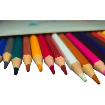 Lápis de Cor 24 Cores Sextavado Skypaper