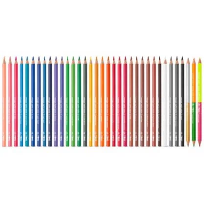 Lápis De Cor 36 Cores + Apontador Mega Soft Color Tris