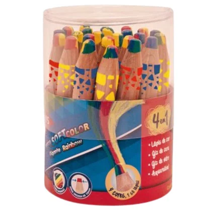 Lápis de Cor Multicolor Jumbo Unidade Rainbow Tris