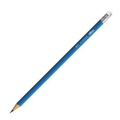 Lápis Grafite Nº2 com Borracha Azul Académie Tilibra