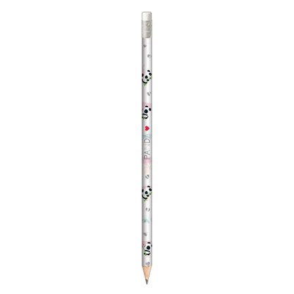 Lápis Grafite Preto Nº2 com Borracha Branco Panda Tilibra