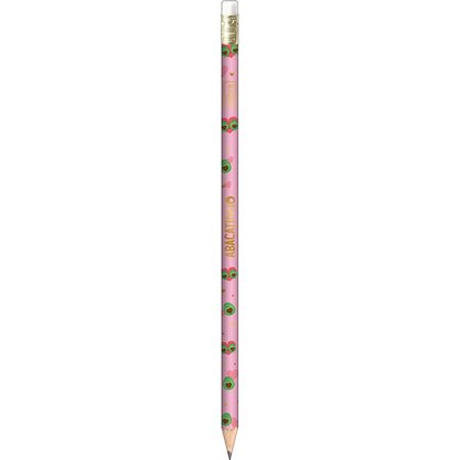 Lápis Grafite Preto Nº2 com Borracha Rosa Abacatinho Tilibra