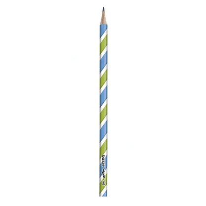 Lápis Preto Nº 2 HB Redondo Verde e Azul Wave Bazze