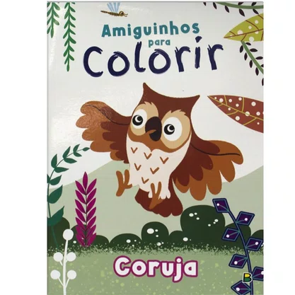 Livro Amiguinhos Para Colorir Coruja Todolivro