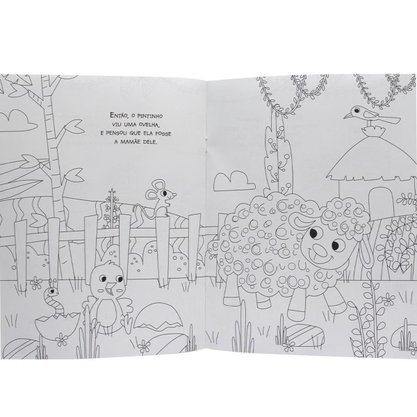 Livro Amiguinhos Para Colorir Pintinho Todolivro