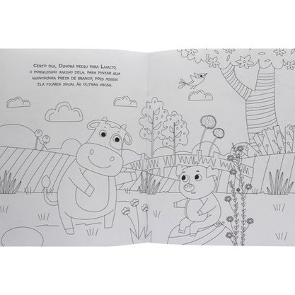 Livro Amiguinhos Para Colorir Vaquinha Todolivro