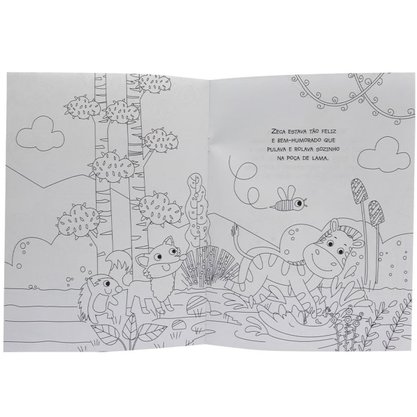 Livro Amiguinhos Para Colorir Zebra Todolivro