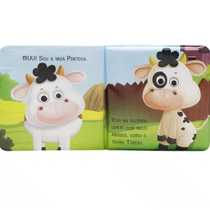 Livro Banho Amiguinhos Luminosos Vaca TodoLivro